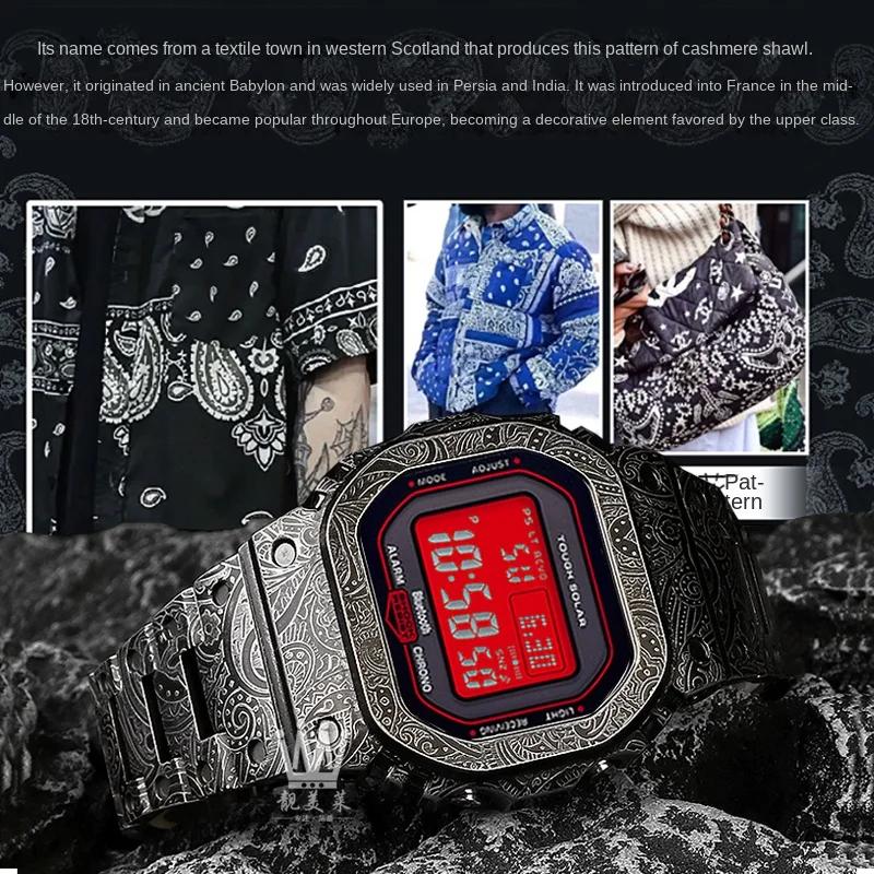 īÿ DW-5600 GW-B5600 Ʈ  ݼ ð Ʈ, 316L η ƿ м  ð  ̽ , DW5000 DW5600